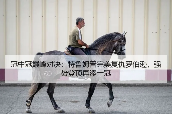 冠中冠巅峰对决：特鲁姆普完美复仇罗伯逊，强势登顶再添一冠